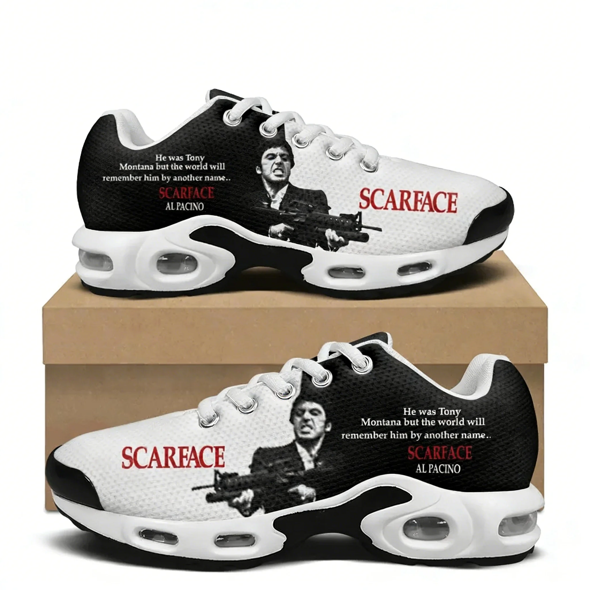 Running Gear For Women - Scarface Luftkissen-Sneaker, Beliebter Film Tony Montana,