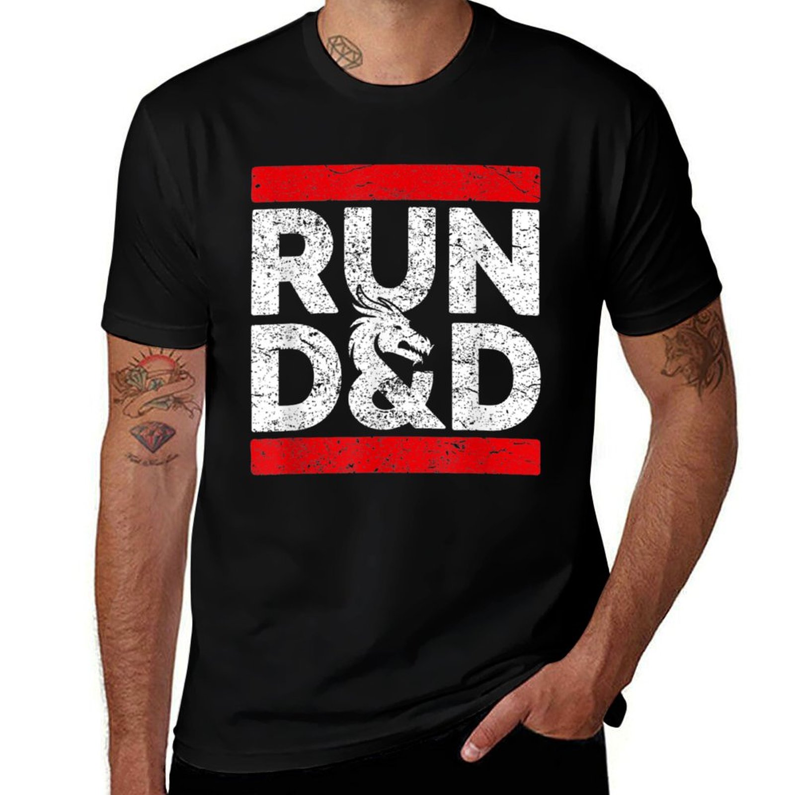 Running Gear Retro - Run D&D Brettspiel Würfel Dungeons Spiel