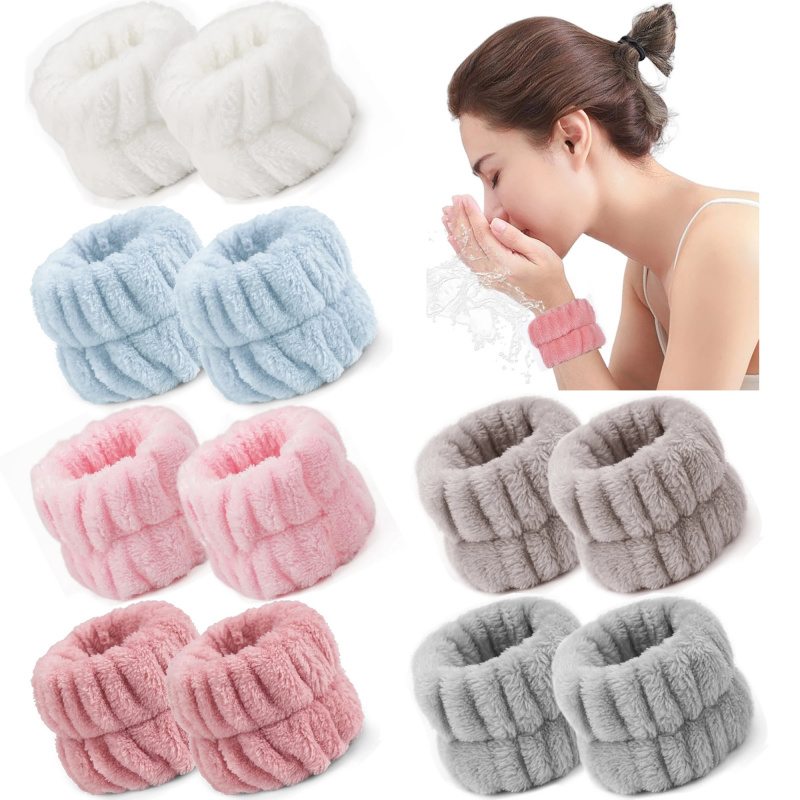 Sweat Band Wrist - 2PCS Wiederverwendbare Spa Handgelenk Waschband Weiche