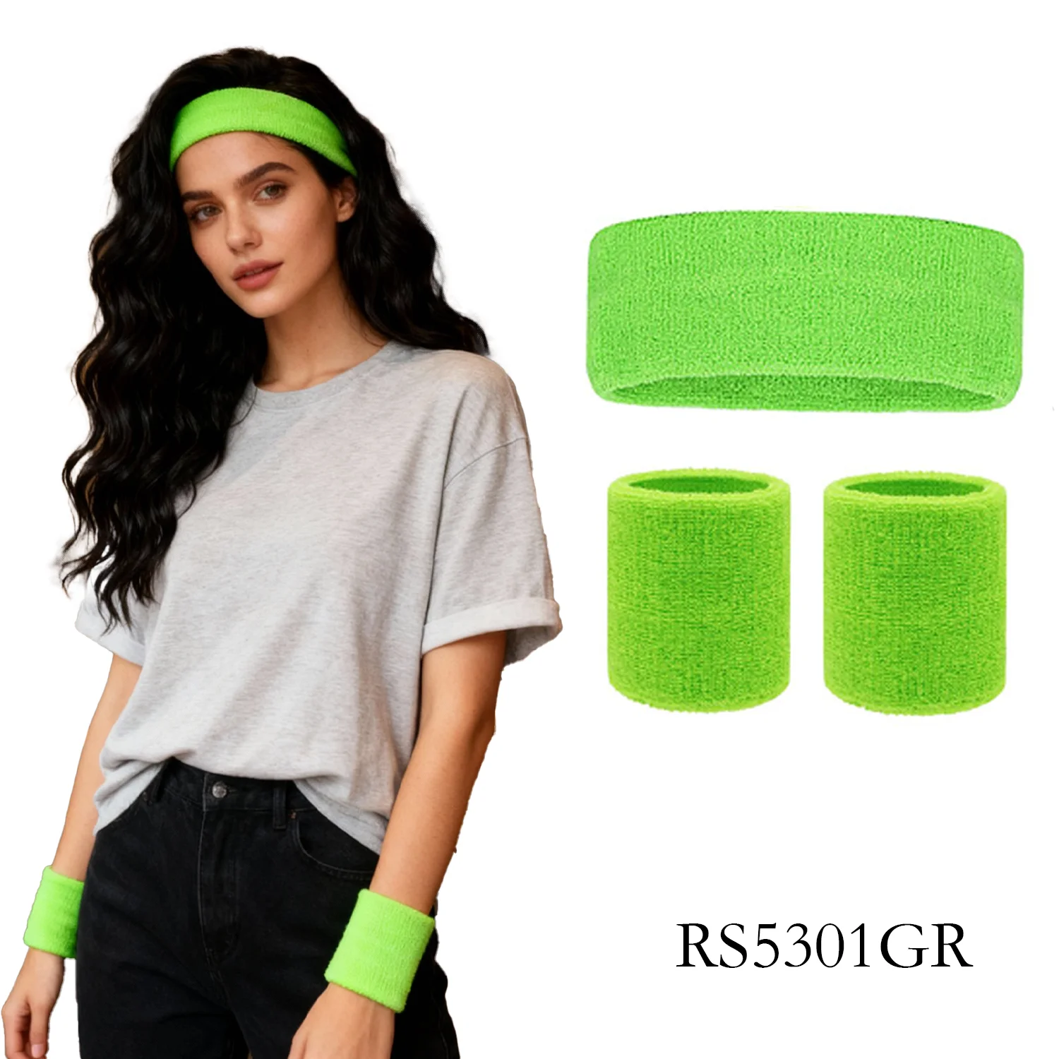 Sweat Band Wrist - Mehrfarbige Frottee-Handgelenkschweißbänder – Saugfähige Schweißbänder für