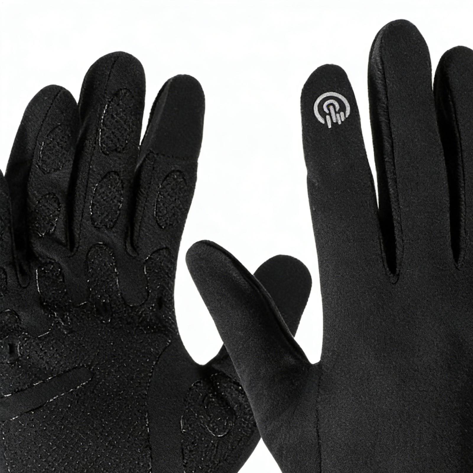 Running Gear In The Cold - Warme Fahrradhandschuhe, Vollfinger, kaltes Wetter, Outdoor-Ausrüstung,