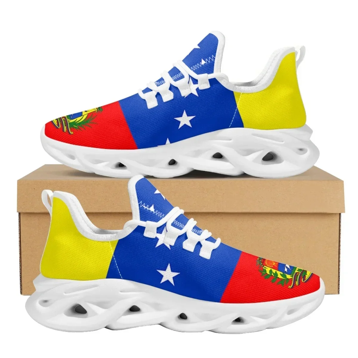 Venezuela-Flaggen-Sneaker für  – Running Gear For Women Bewertung und Preis