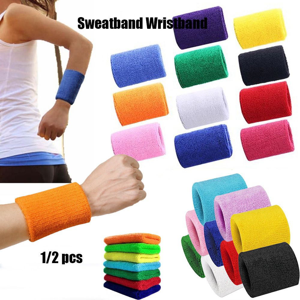 1/2Pcs Unisex Armbänder Sport  – Sweat Band Wrist Bewertung und Preis