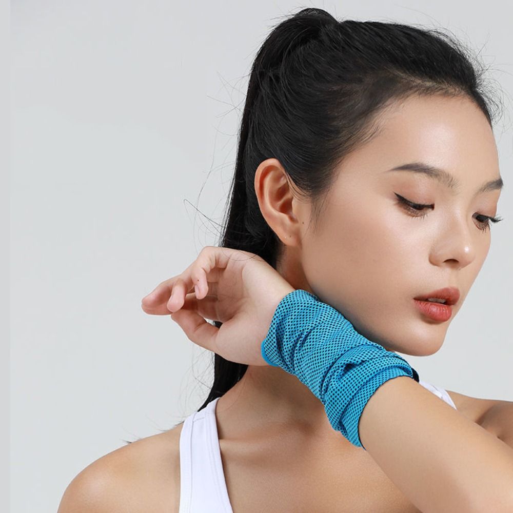 Polyesterfaser-Sport-Handgelen – Sweat Band Wrist Bewertung und Preis